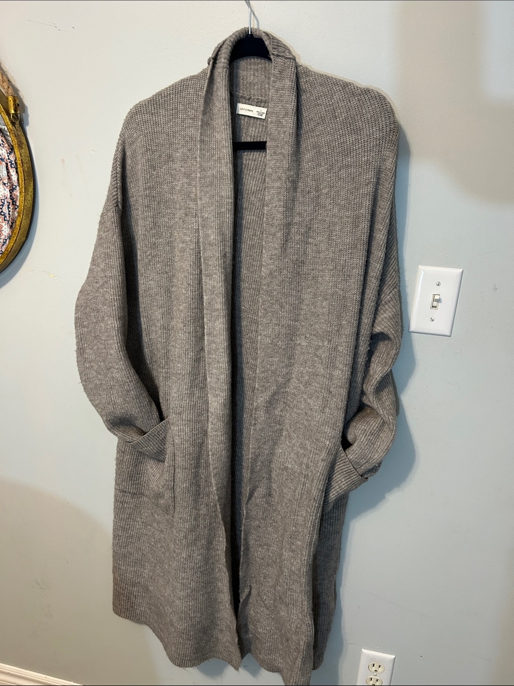 Gentle Fawn Cozy Open-Front Gray Cardigan Sweater